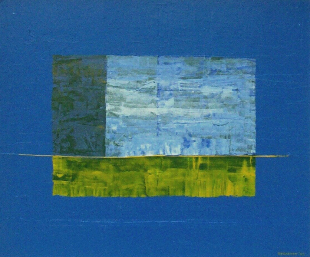 Composition in blue