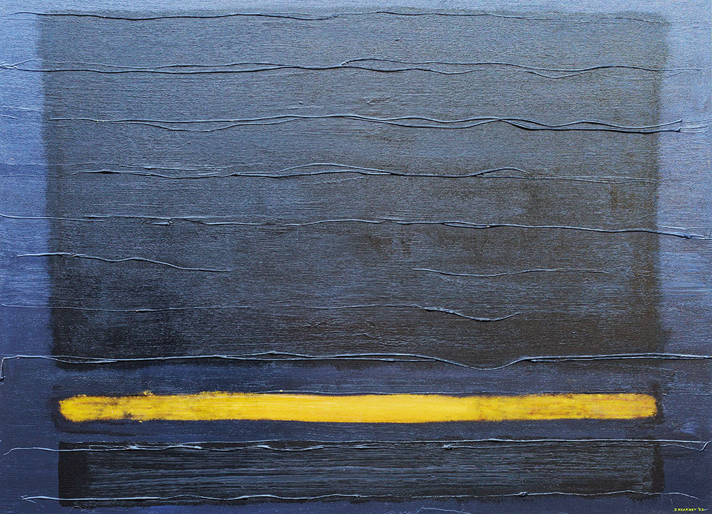 “Bamboo One” 4’ x 4’ (1.2m x 1.2m) acrylic on board, 2004