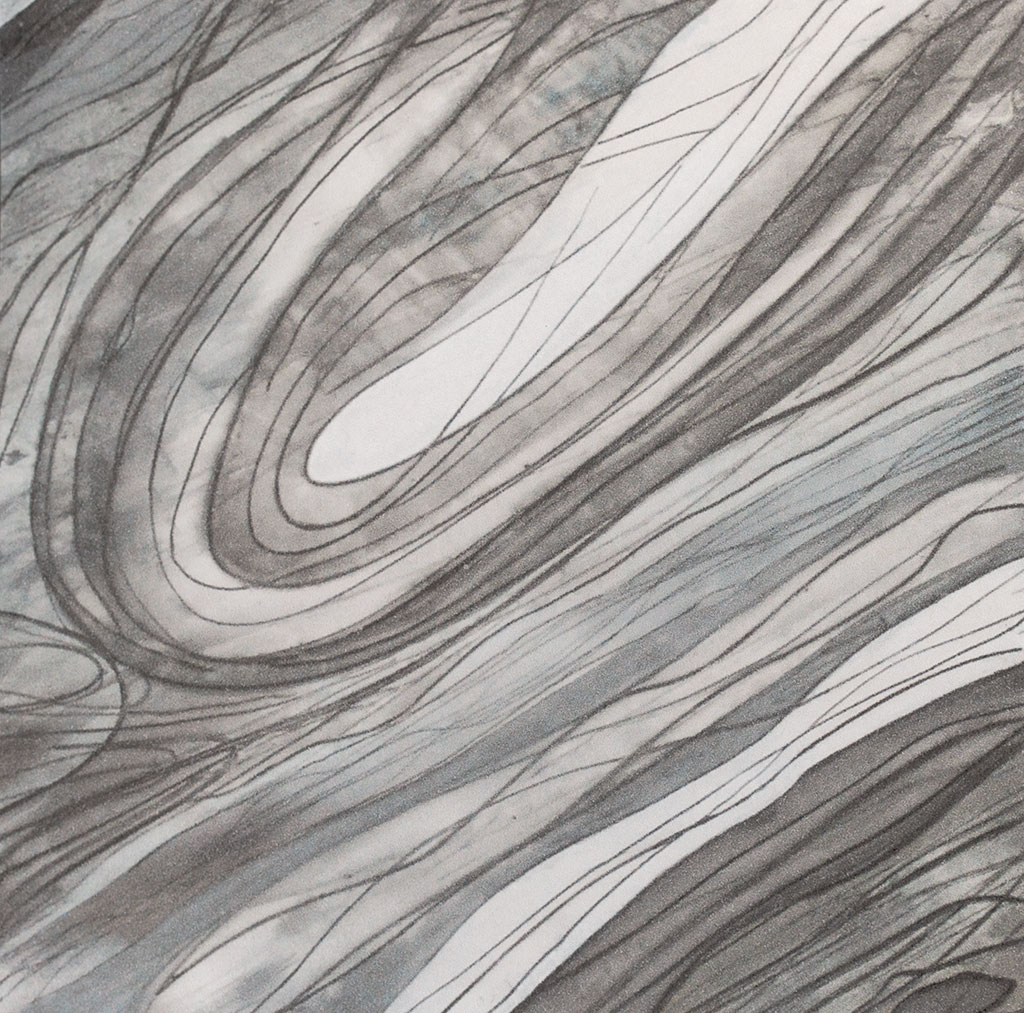 “The Terminal Moraine” 4’ x 4’ (1.2m x 1.2m) acrylic on board, 2010