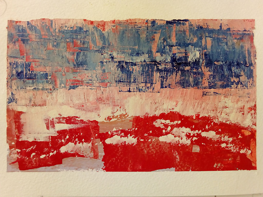 Study in acrylic for bigger painting